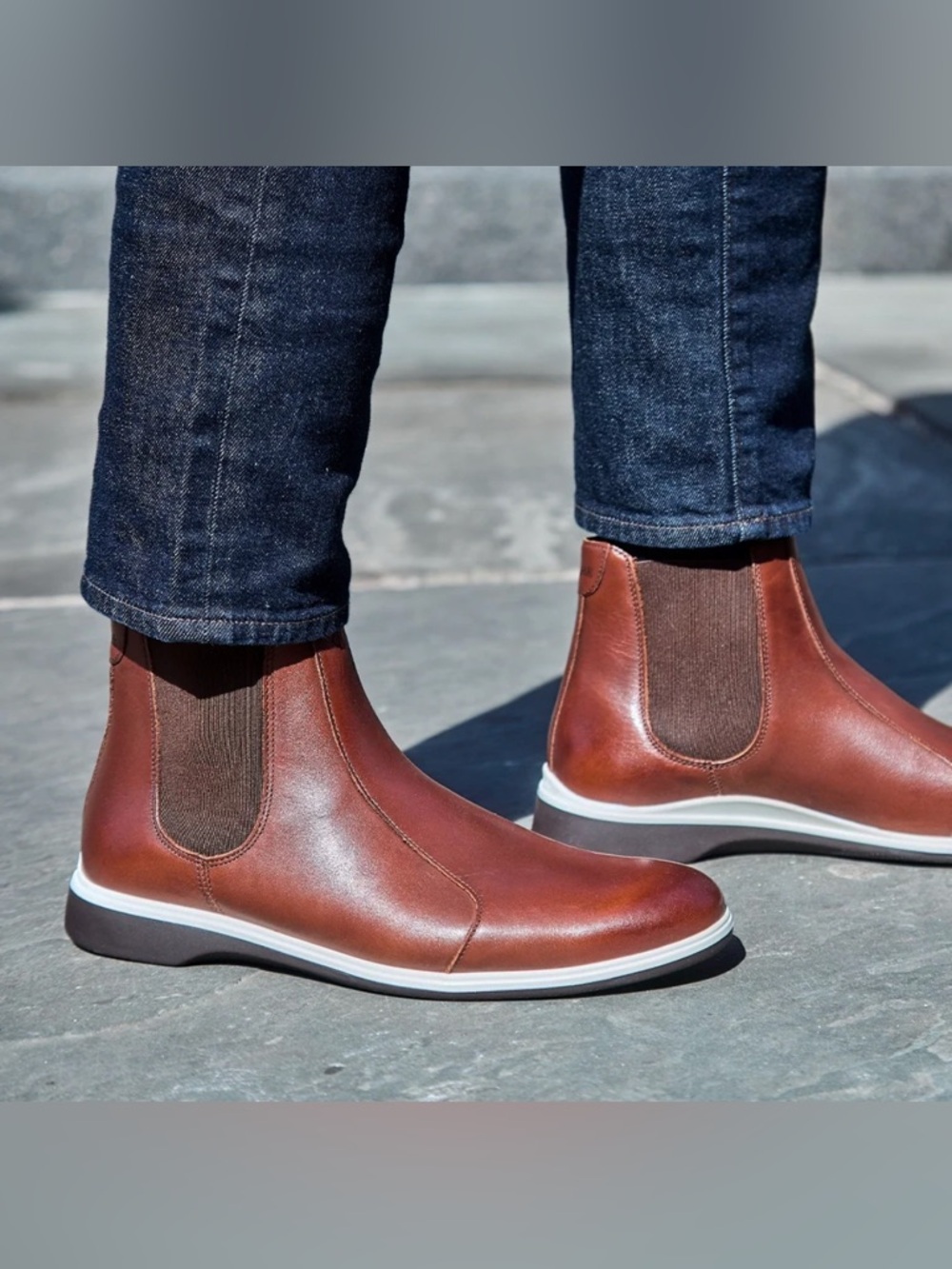 AMBERJACK The Chelsea Boot In Coffee Men’s Size 10.5M NWB